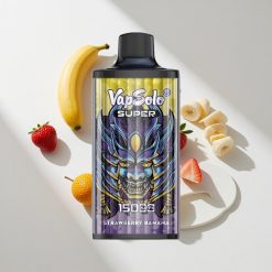 Vapsolo Super 15000 Puffs Erdbeere Banane vape großhandel Schweiz Kartongröße: 44 43 26,5CM E-Liquid: 40ml
