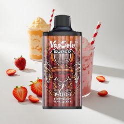 Vapsolo Super 15000 Puffs Erdbeere Vanille Cola vape großhandel Schweiz E-Liquid: 40ml Batteriekapazität: 850mah Mesh Coil