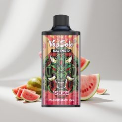 Vapsolo Super 15000 Puffs Wassermelone Eis vape großhandel Schweiz Kartongröße: 44 43 26.5CM E-Liquid: 40ml