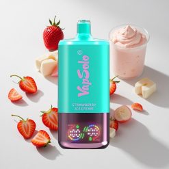 Vapsolo Triple 30000 Puffs Erdbeer-Eiscreme vape großhandel Schweiz 40ml E-Liquid, 20 mg/ml,50 mg/ml Nikotinstärke