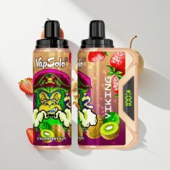 VapSolo VIKING Bis zu 12000 Puffs Einweg-Vape Erdbeere Kiwi vape großhandel Schweiz E-Liquid:22ml