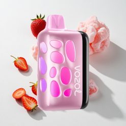 VOZOL RAVE 40000 Einweg-Vape Erdbeer-Eis vape großhandel Schweiz 270 Grad lebendiges Leuchtendesign Beat-synchronisierter Partymodus